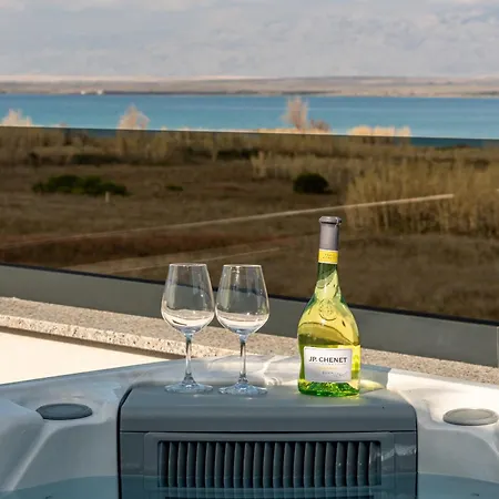 Seaview Sal With Pool, Jacuzzi And Sauna Villa Privlaka (Zadar)